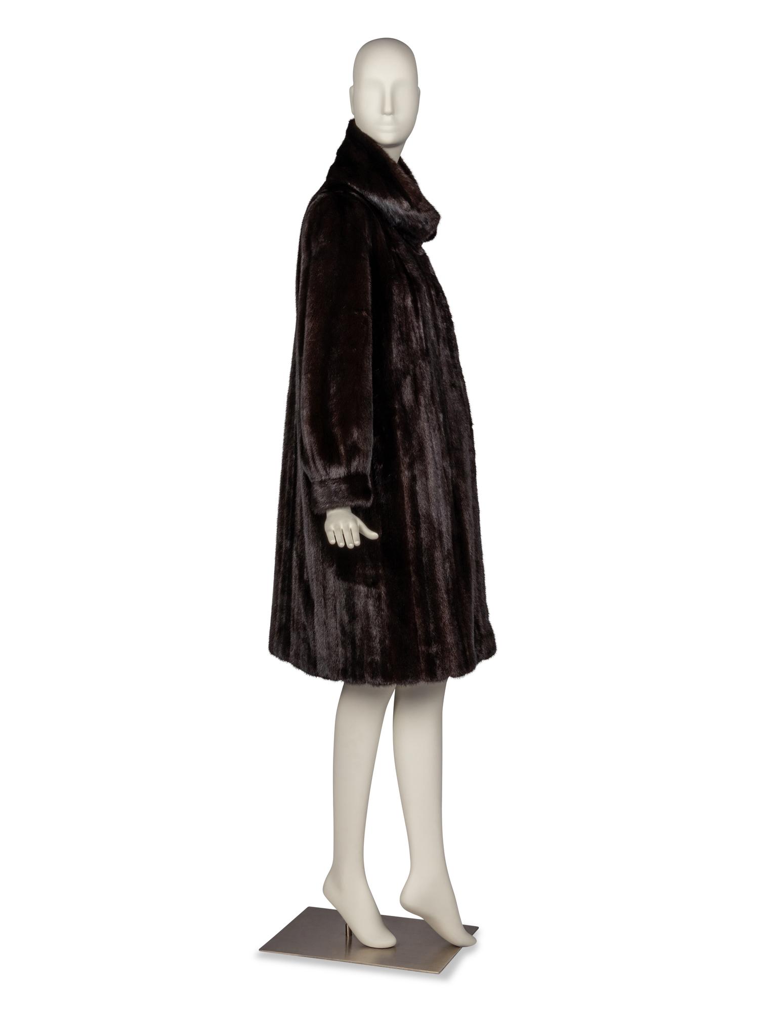 Louis Féraud Mahogany Mink Coat for Neiman Marcus