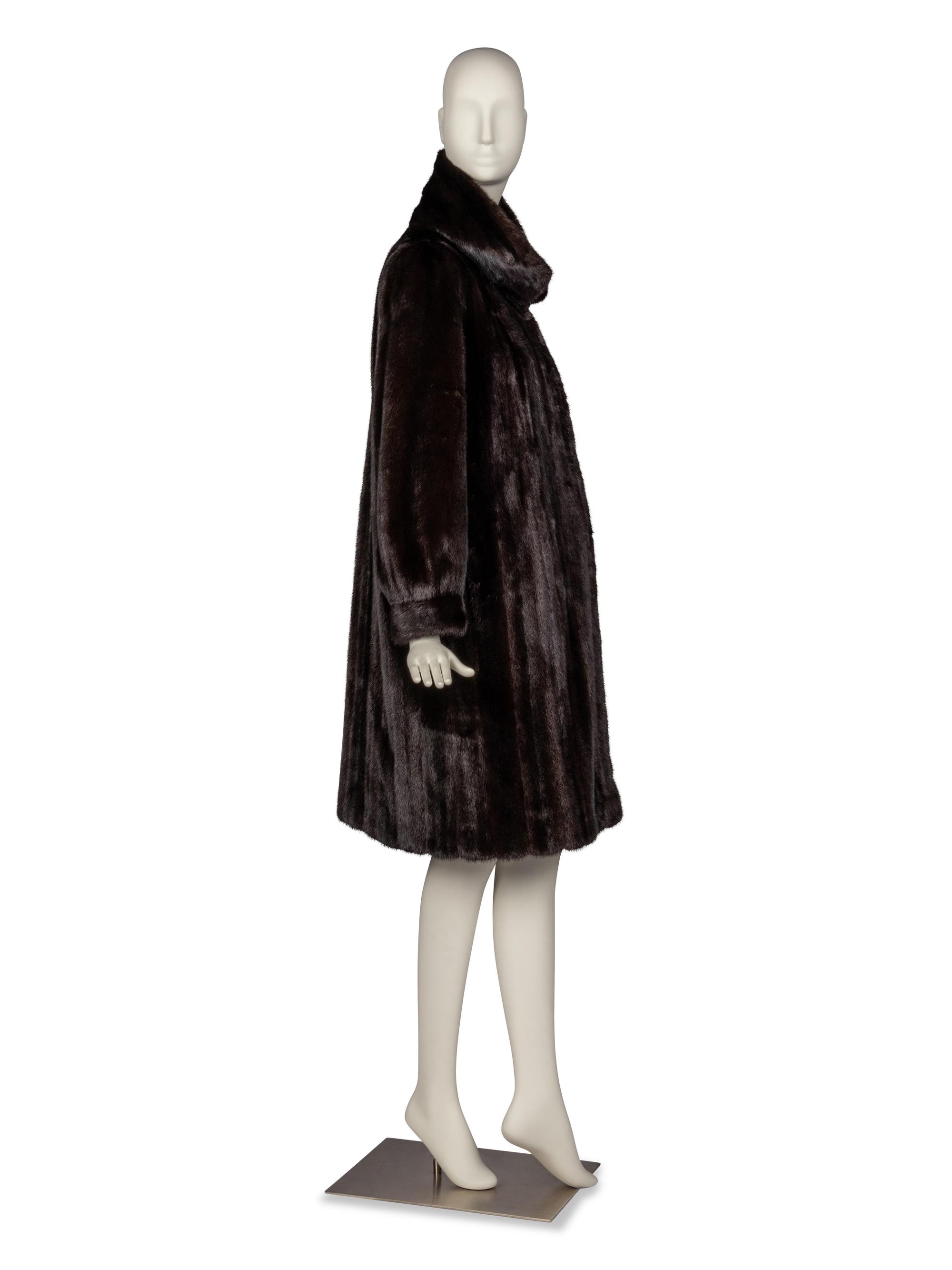 Louis Féraud Mahogany Mink Coat for Neiman Marcus