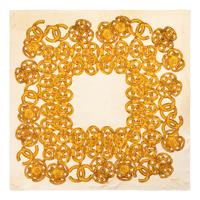 Five Chanel Items: Four Scarves and One Brooch, 1980-2000s