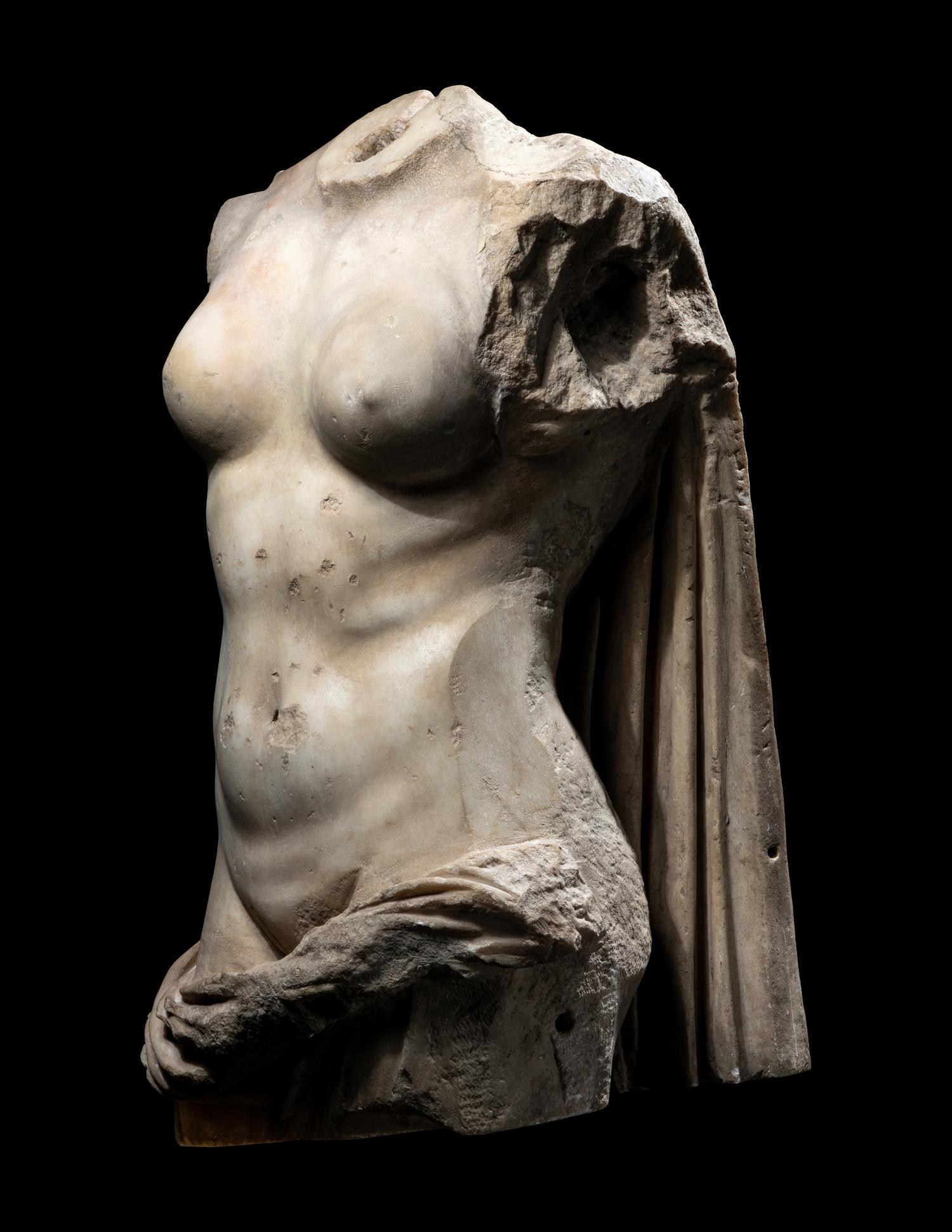 A Roman Marble Torso of the Goddess Venus (Pontia - Euploia Type)