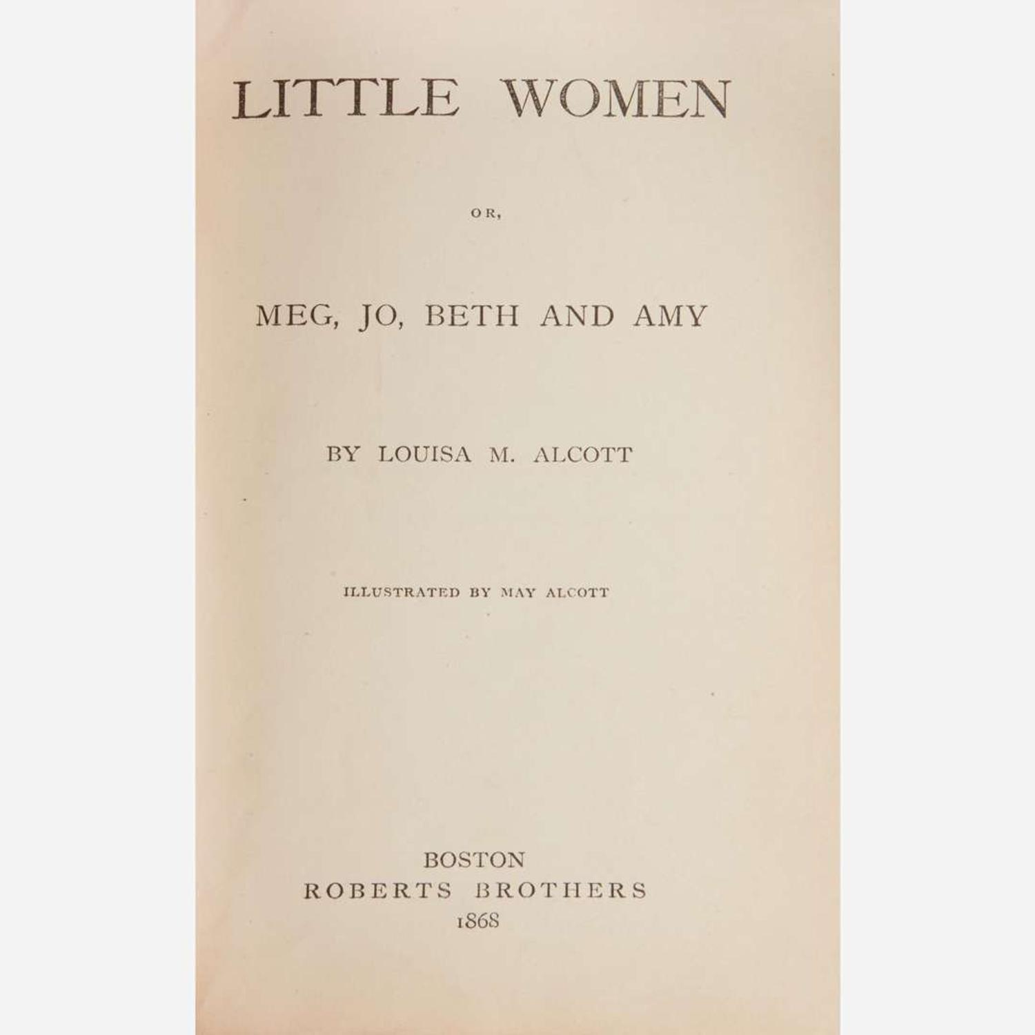 [Literature] Alcott, Louisa M. Little Women or, Meg, Jo, Beth and Amy