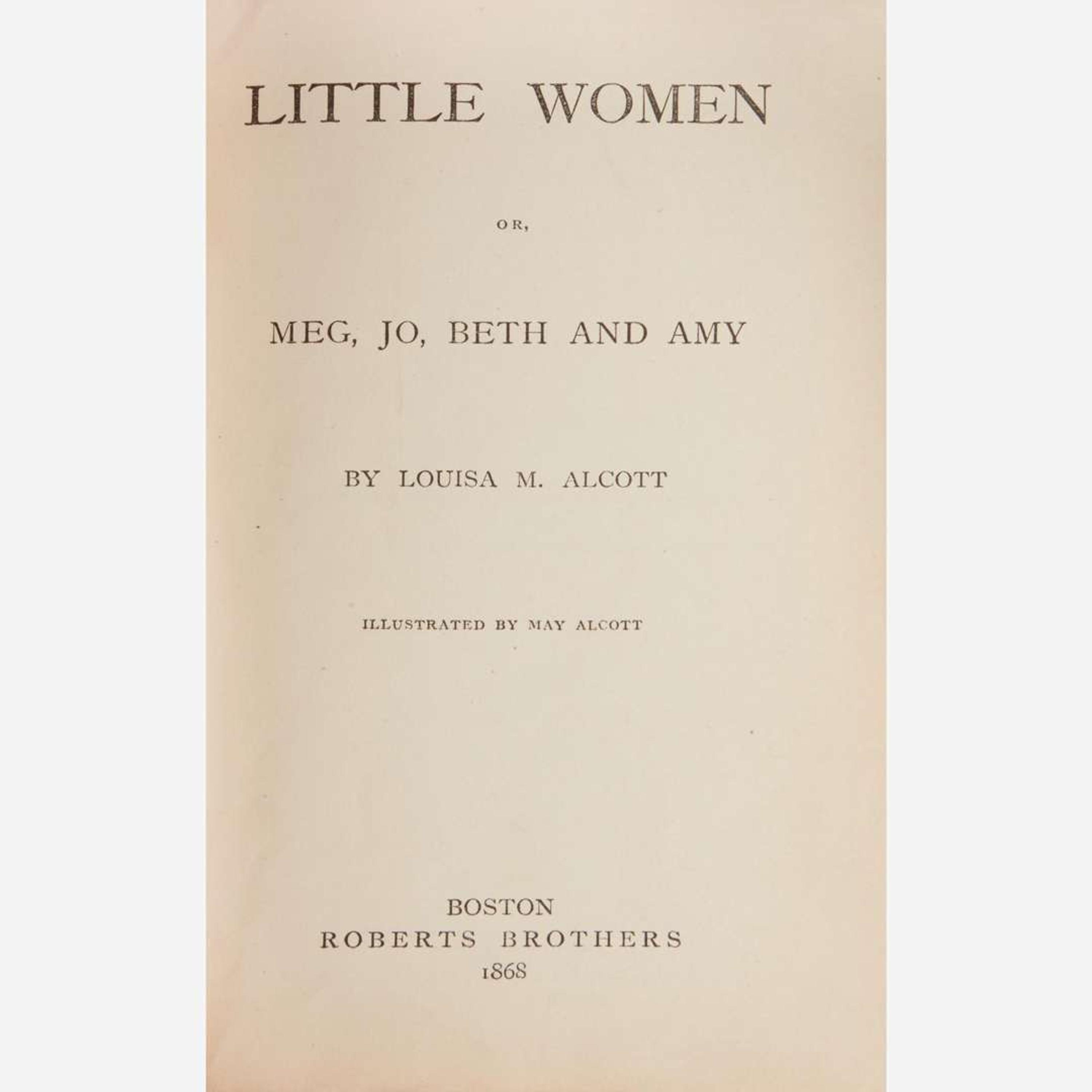 [Literature] Alcott, Louisa M. Little Women or, Meg, Jo, Beth and Amy