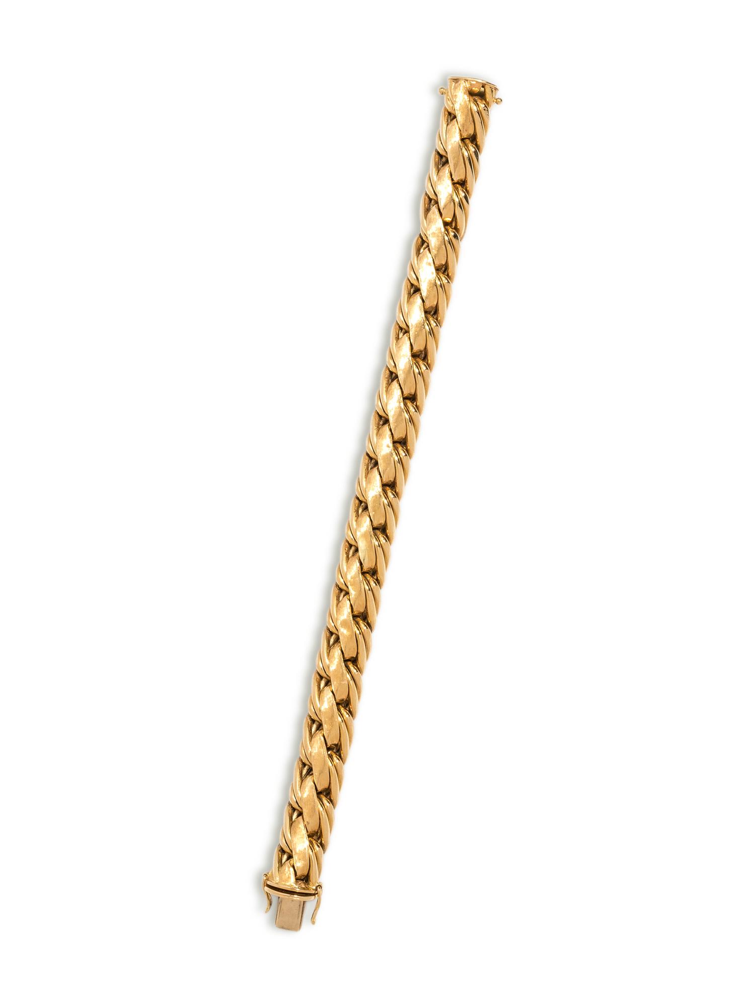 YELLOW GOLD LINK BRACELET