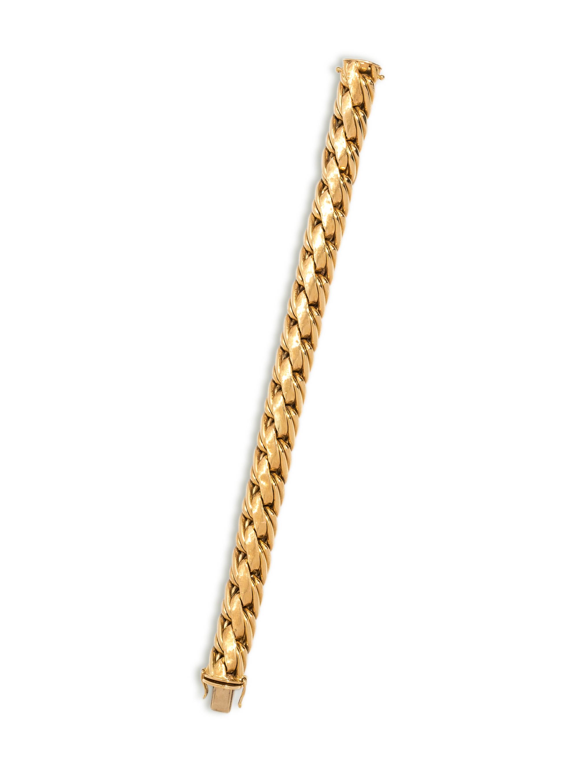 YELLOW GOLD LINK BRACELET