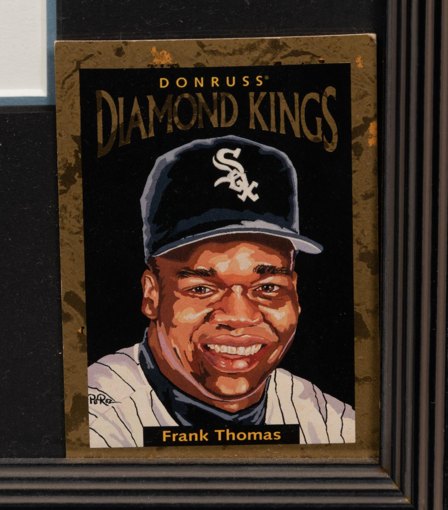 A 1996 Dick Perez Original Frank Thomas Donruss Diamond Kings Artwork,