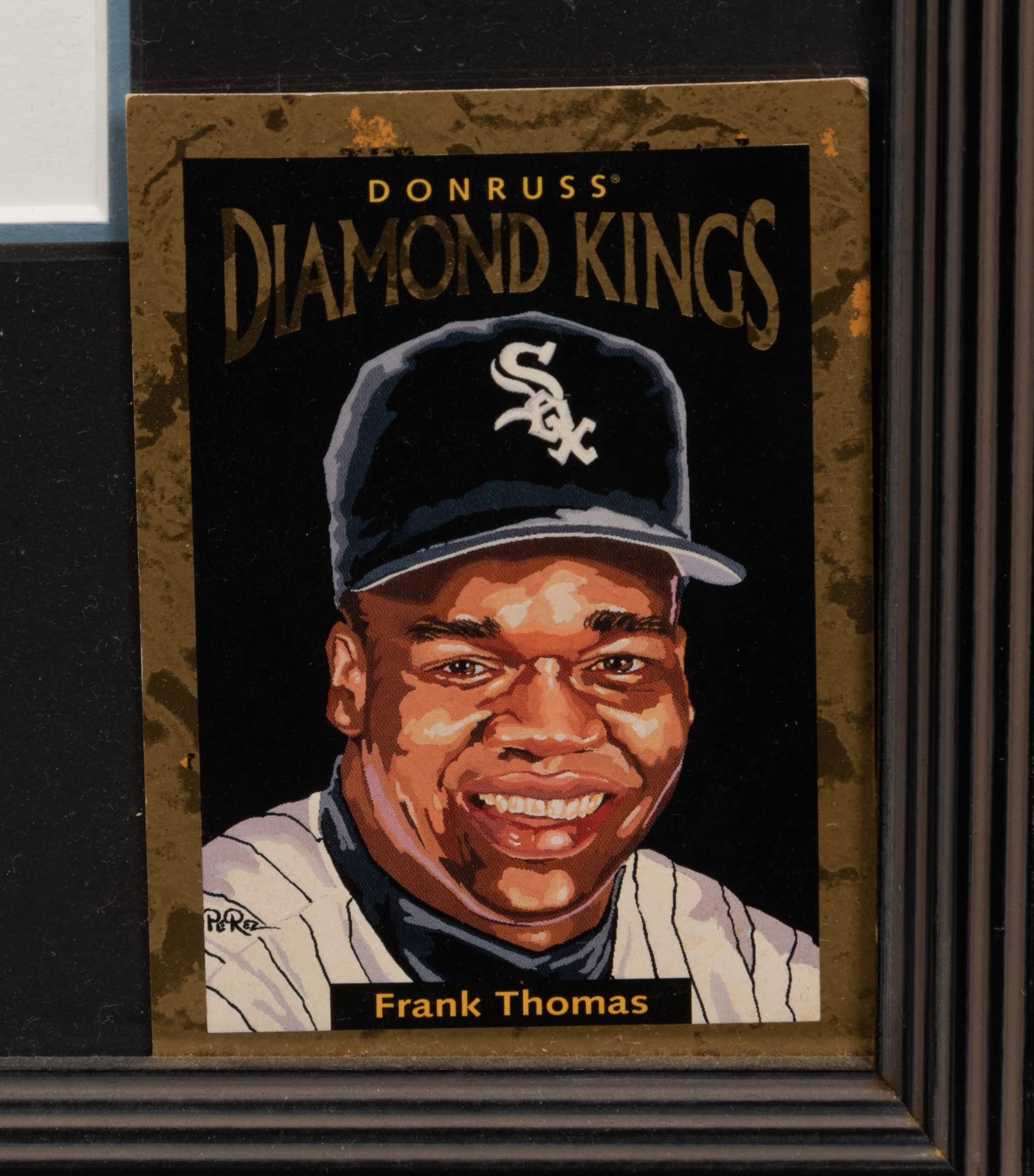 A 1996 Dick Perez Original Frank Thomas Donruss Diamond Kings Artwork,