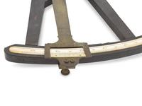 A George III Ebony and Bronze Mounted Octant