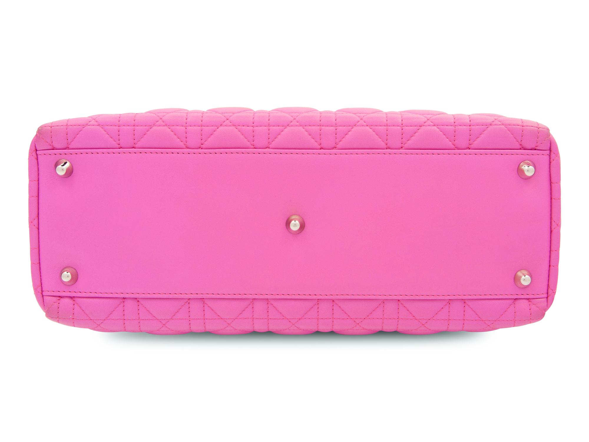 Christian Dior Pink Cannage Medium Lady Dior Bag, 2010