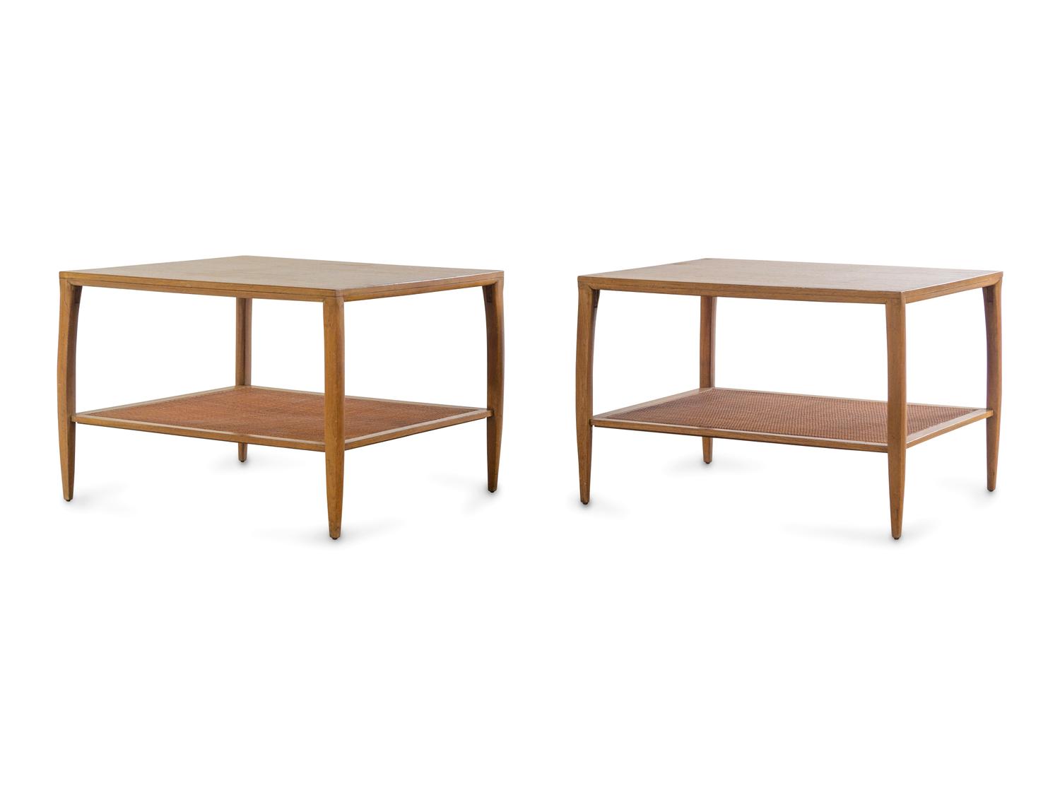 Pair of Two-Tiered End Tables