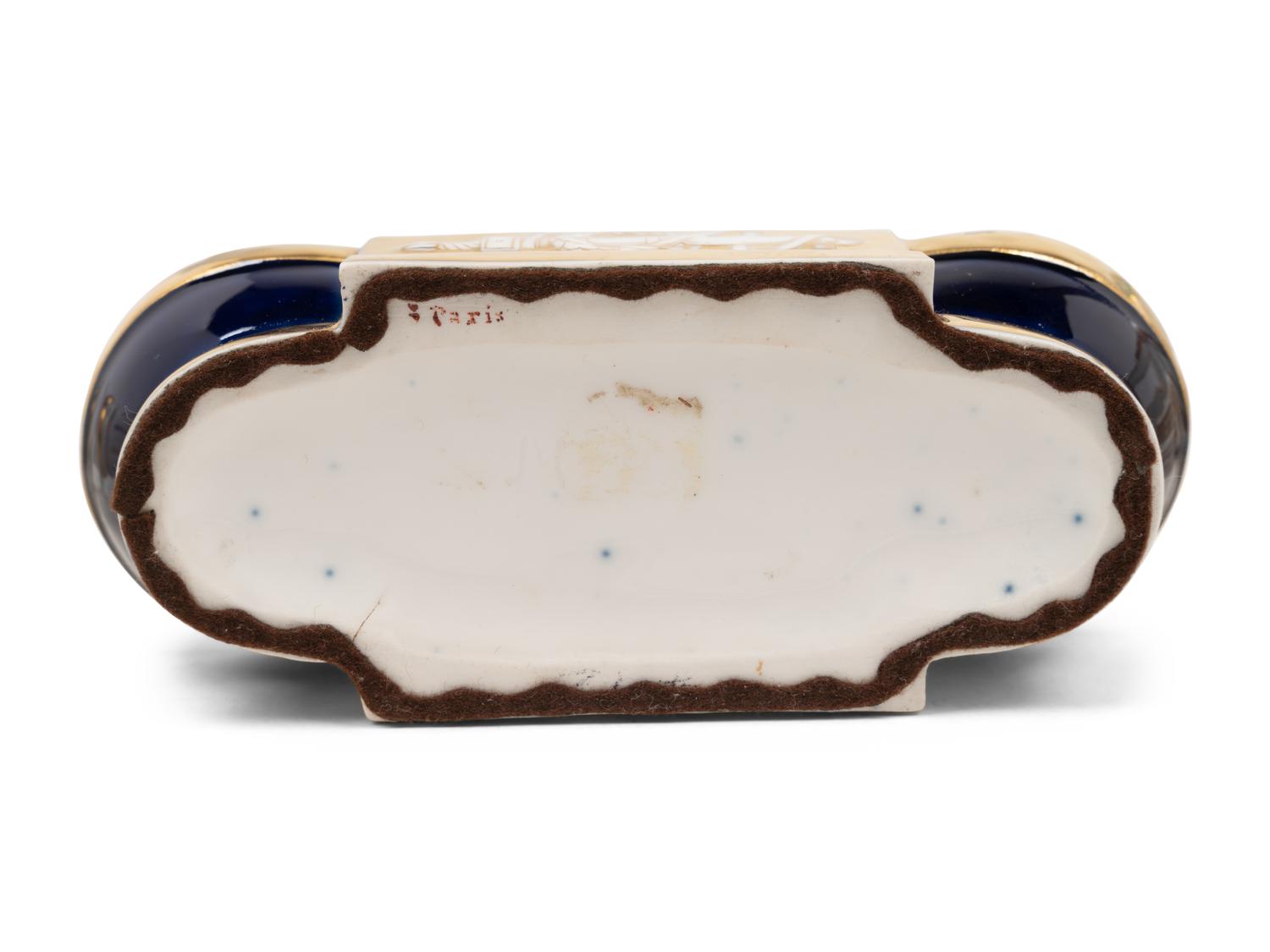 Three Continental Porcelain Articles