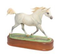 A Royal Worcester Porcelain Figure, Doris Lindner Width 11 3/4 inches. — 20TH CENTURY