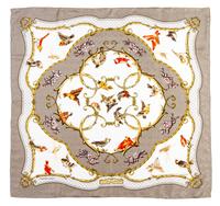 An Hermes Silk Jacquard Scarf, 35 x 35 inches.