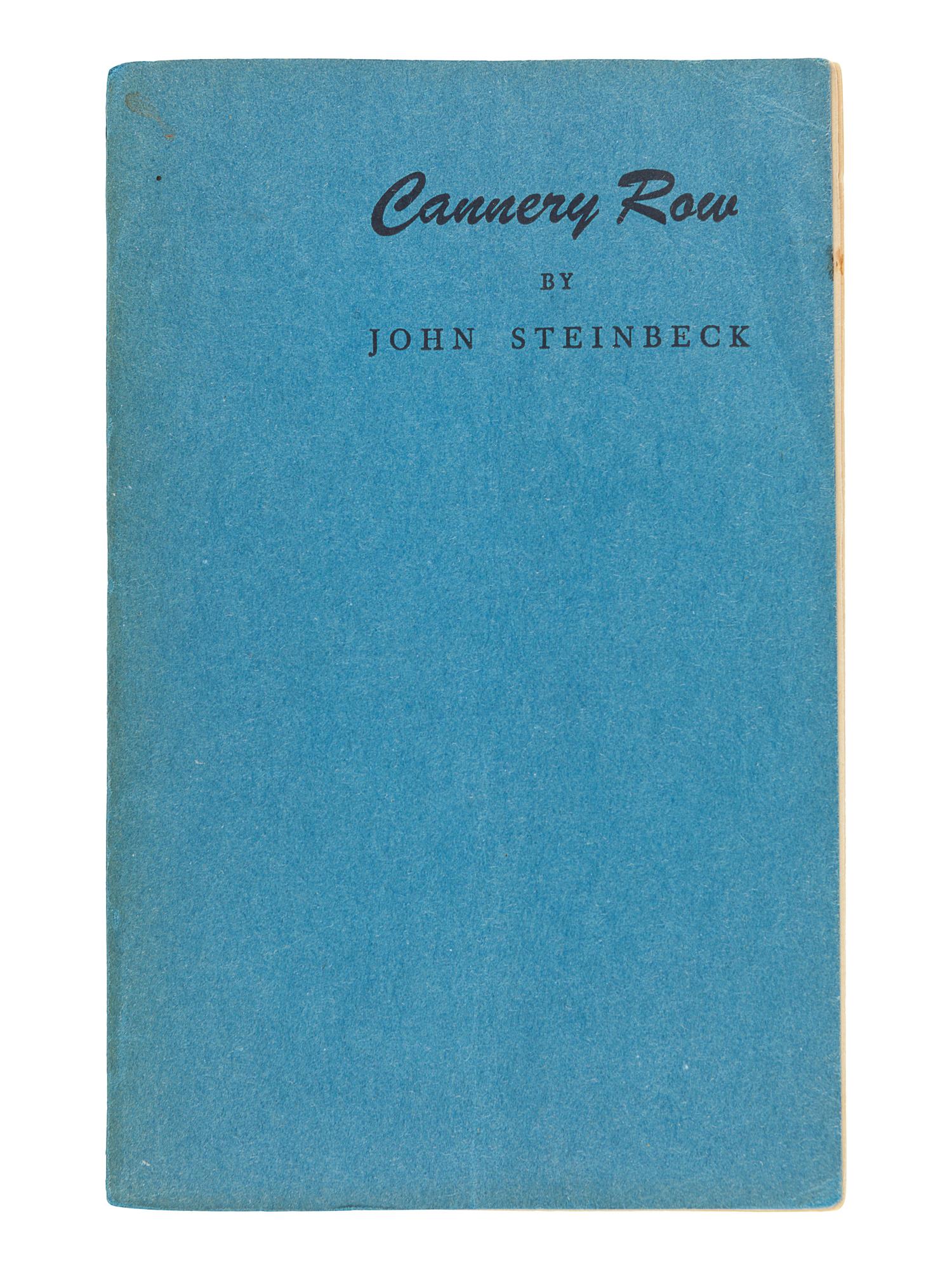 STEINBECK, John (1902-1968). Cannery Row. New York: Viking Press, 1945.