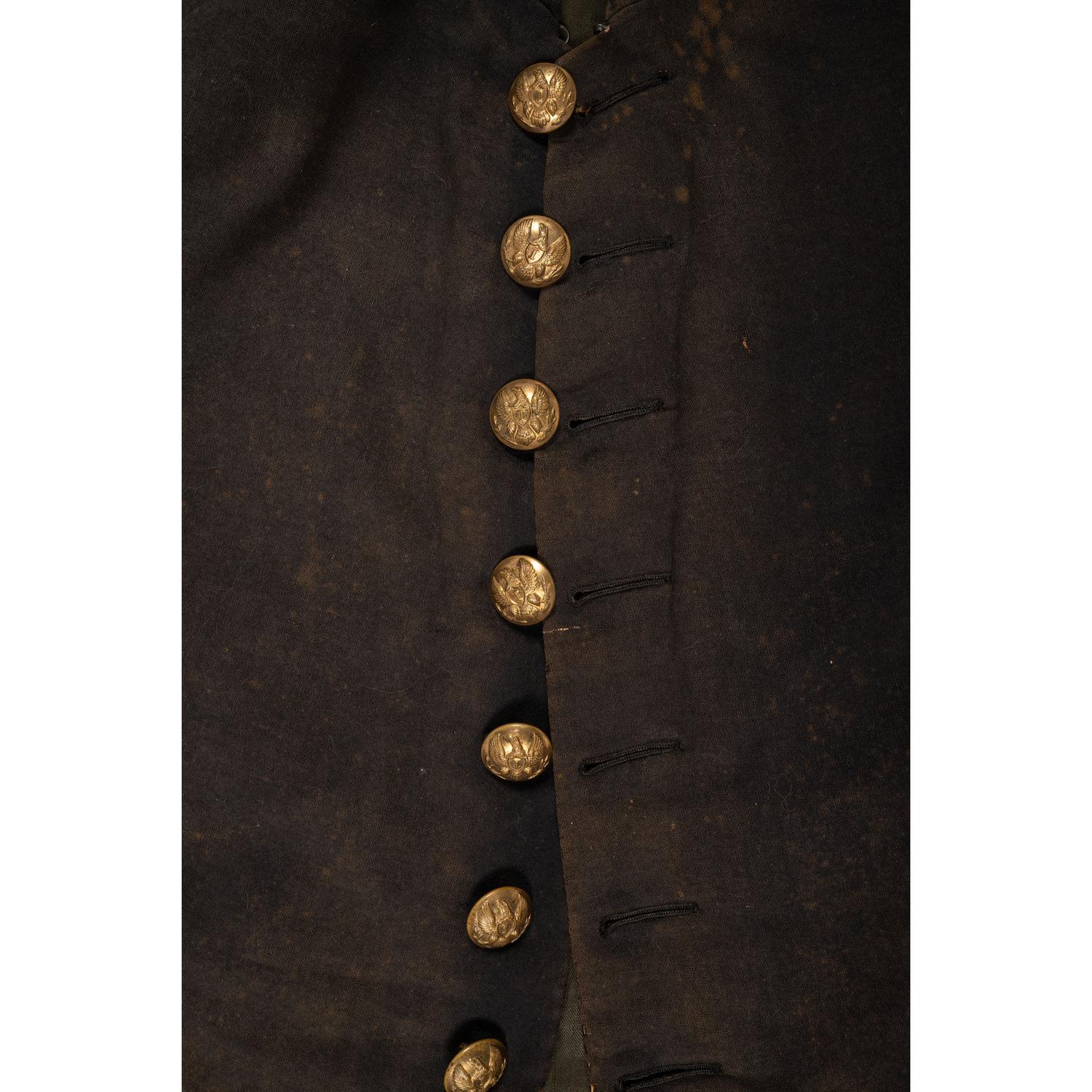 Civil War to Indian Wars Era Private Purchase Officers Frock Coat with Infantry 1st Lieutenant's Shoulder Straps & Sash