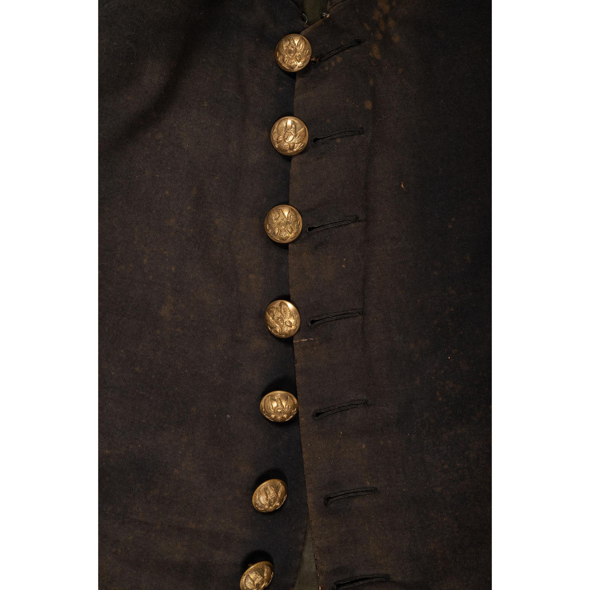 Civil War to Indian Wars Era Private Purchase Officers Frock Coat with Infantry 1st Lieutenant's Shoulder Straps & Sash