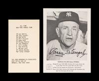 A Collection of Casey Stengel Signed Autographs (Beckett Authentication Services)
