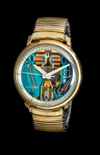 A Gold Filled and Stainless Steel Spaceview Wristwatch, Accutron Bulova, Circa 1962,