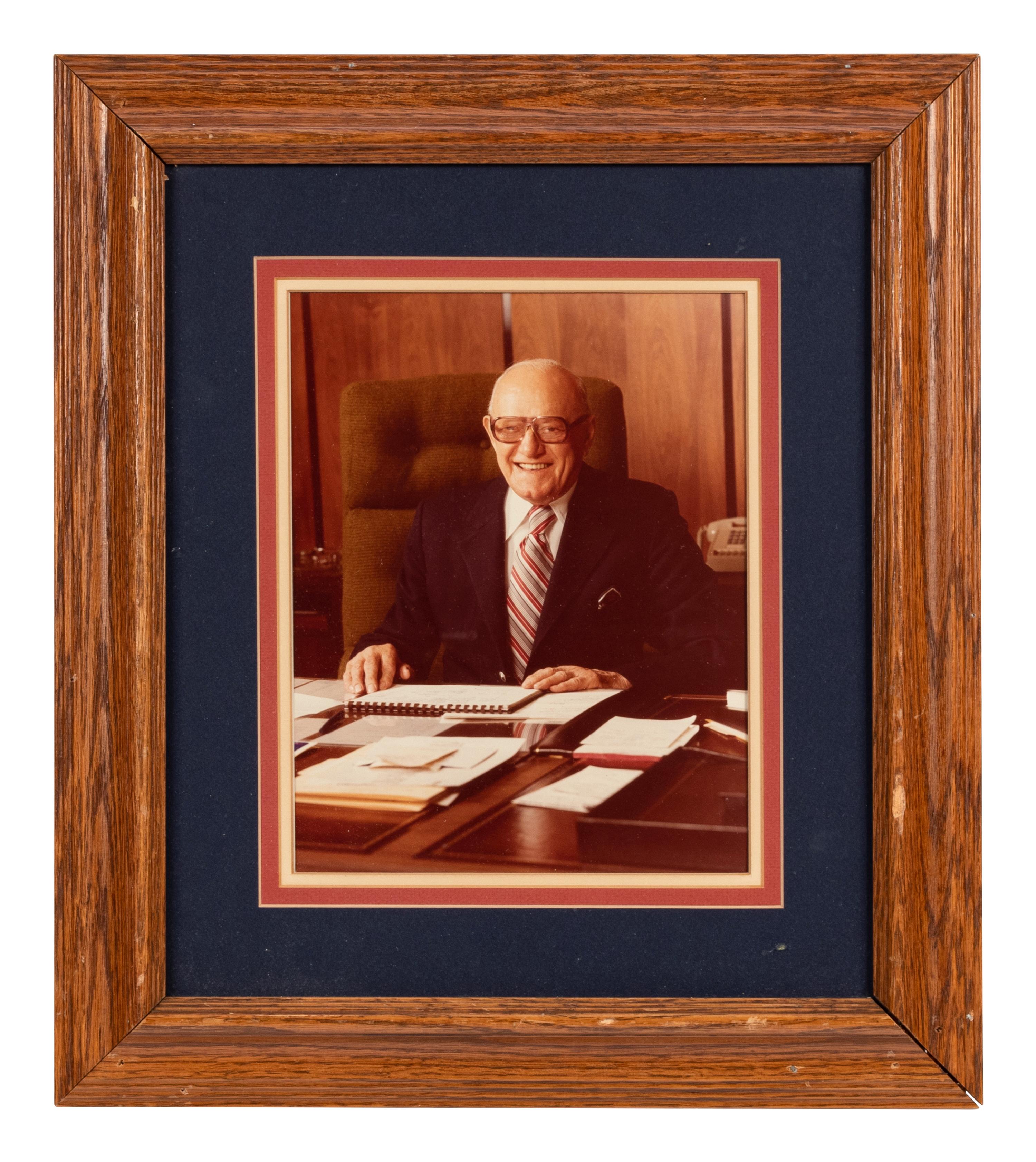 A Group of 14 Photographs of George Halas Formerly Displayed at Mike Ditka's Restaurant