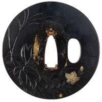 Pair of Japanese Swords with Matching Koshirae Including: Katana and Late Muromachi-Period Wakizashi Attributed to "Katsumitsu"