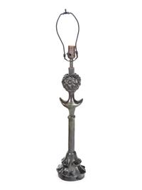 A Bronze Figural Lamp in the Style of Giacometti