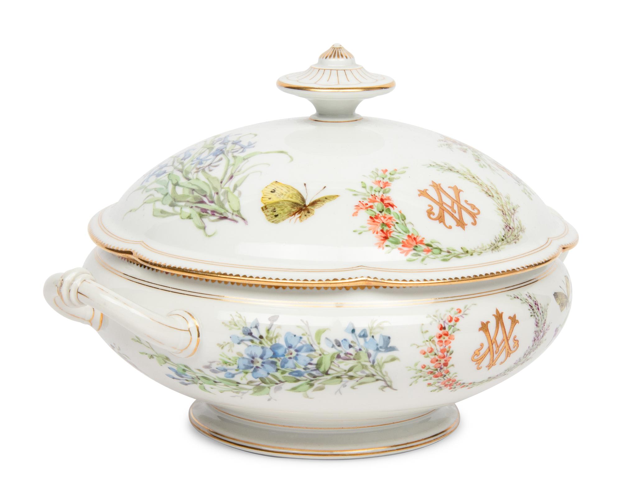 A French Porcelain Covered Tureen