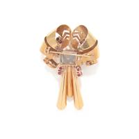 RETRO, ROSE GOLD BROOCH