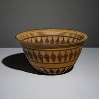 Panamint Polychrome Basket, with Uniquely Flattened Rim