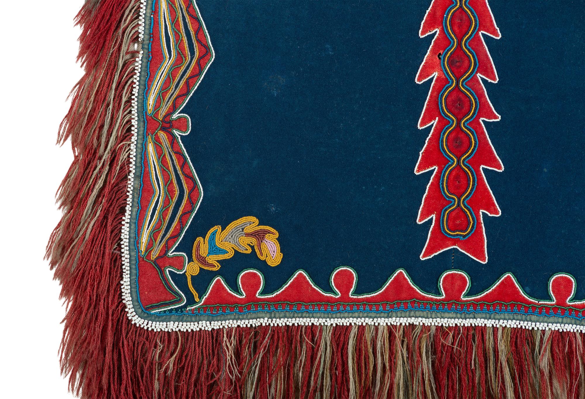 Slavey Beaded Wool Dog Blanket