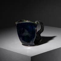 Folded Pitcher with cut handle, c.1895-1896 Biloxi, Mississippi, USA