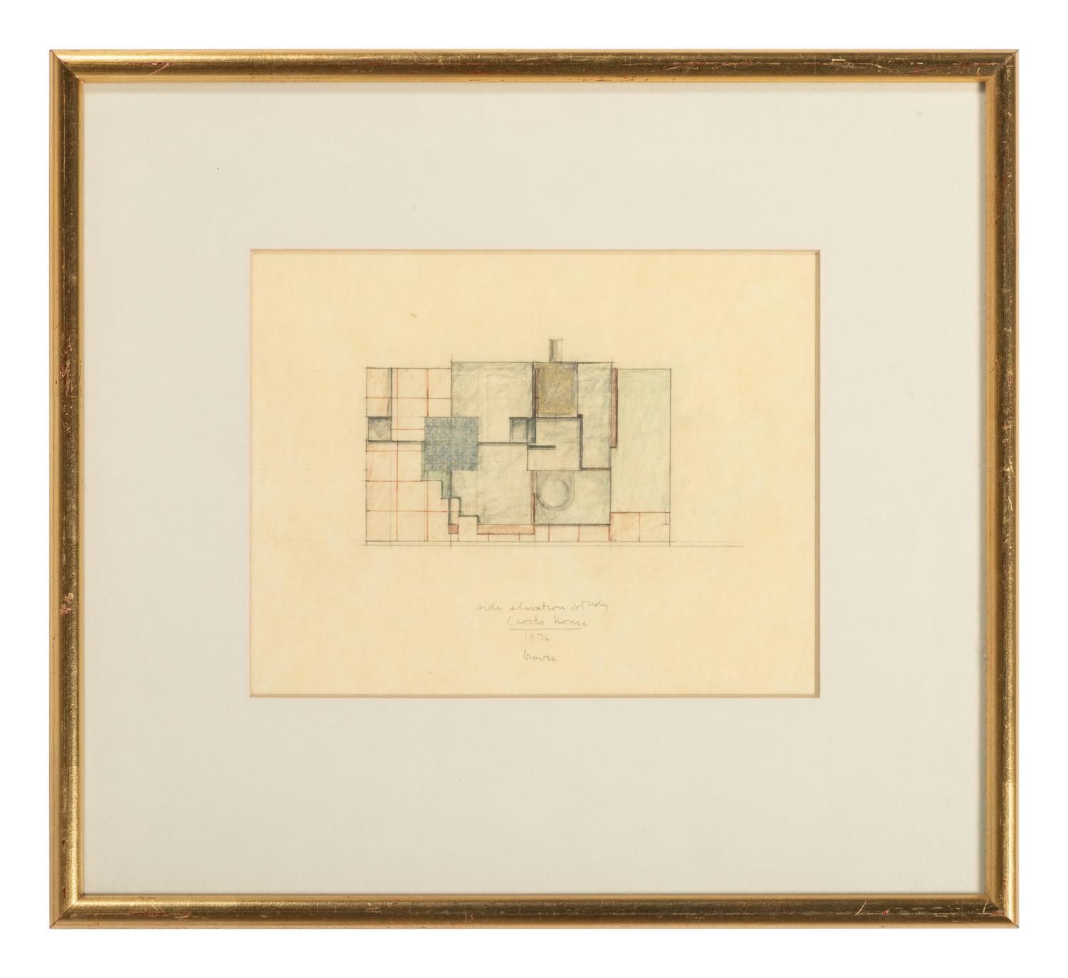 Group of 8 Architectural Drawings from The Crooks' House, 1976