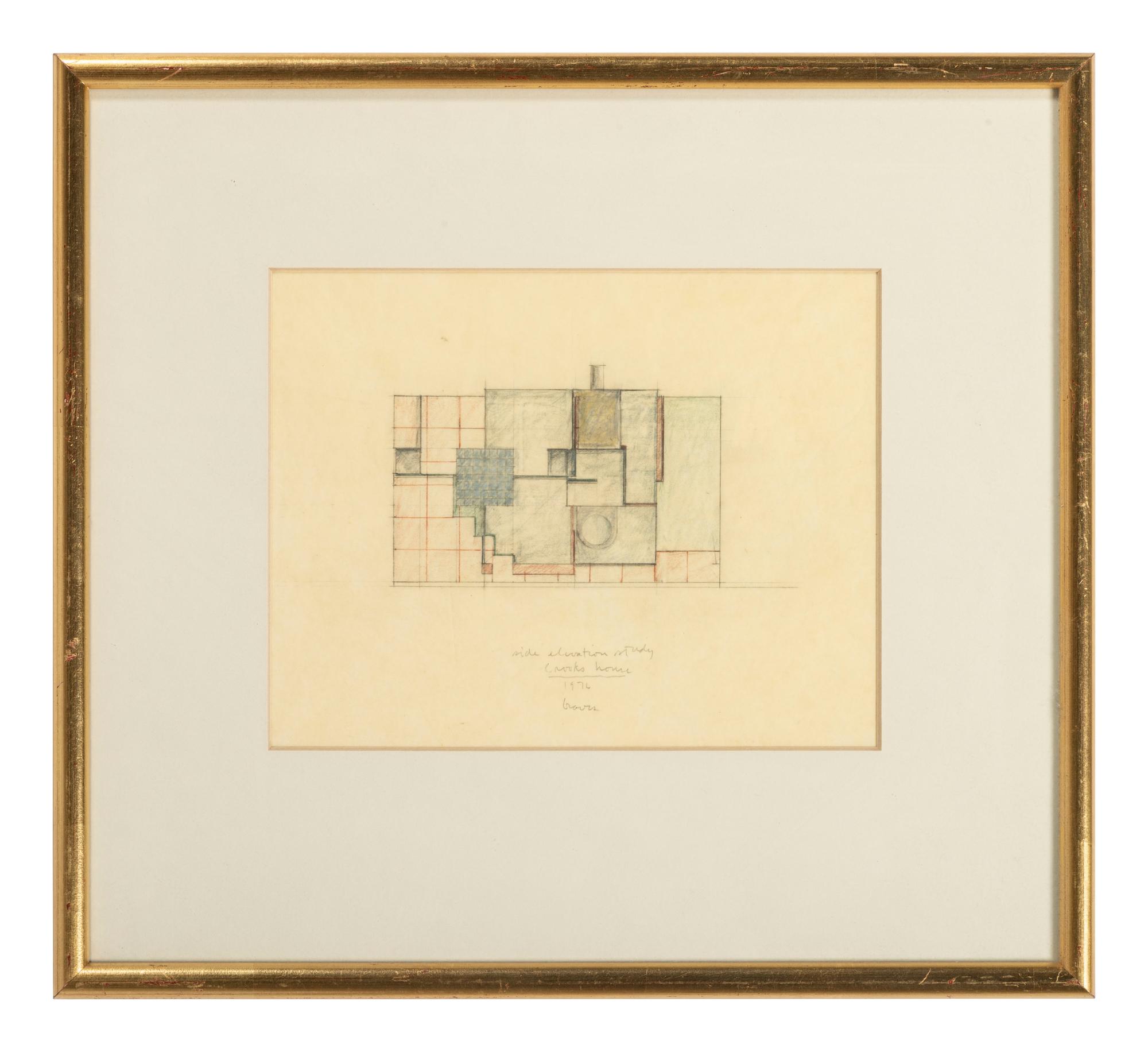 Group of 8 Architectural Drawings from The Crooks' House, 1976