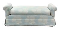 A Contemporary Upholstered Window Bench Height 22 1/2 x width 57 x depth 20 inches. — 20TH CENTURY