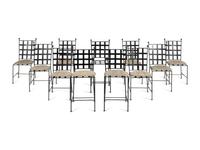 A Set of Contemporary Iron Chairs