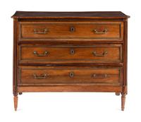 A Directoire Mahogany Commode