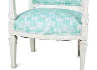 A Pair of Empire Style Painted Fauteuils — 19TH CENTURY
