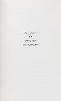 BRADBURY, RAY. Old Ahab's Friend, and Friend to Noah, Speaks His Piece. By the Author, 1971. Limited, signed.