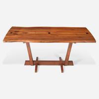 George Nakashima (American, 1905-1990) Fine "Conoid" Dining Table, New Hope, Pennsylvania, 1972