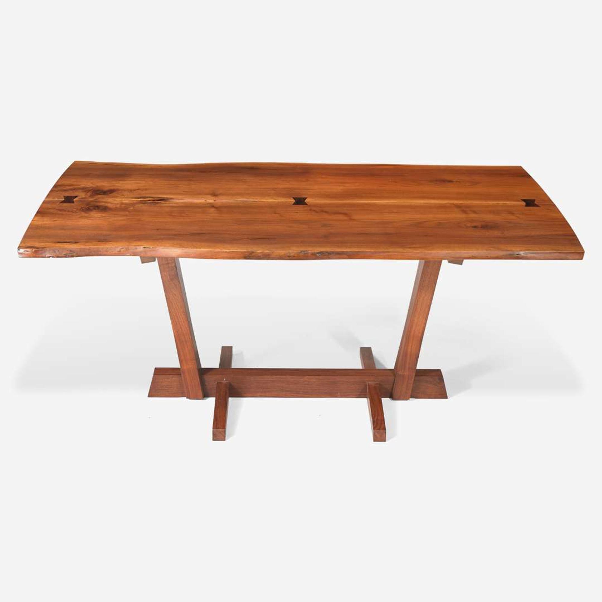 George Nakashima (American, 1905-1990) Fine "Conoid" Dining Table, New Hope, Pennsylvania, 1972