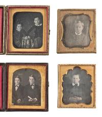 [EARLY PHOTOGRAPHY] 31 daguerreotypes of children of varying ages, incl. portraits ANSON and GURNEY.