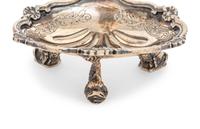 A Pair of English Silver-Gilt Shell-Form Master Salts