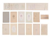 [EARLY PHOTOGRAPHY]. A group of CDVs and ephemera identified to American photographer Charles D. Fredericks.