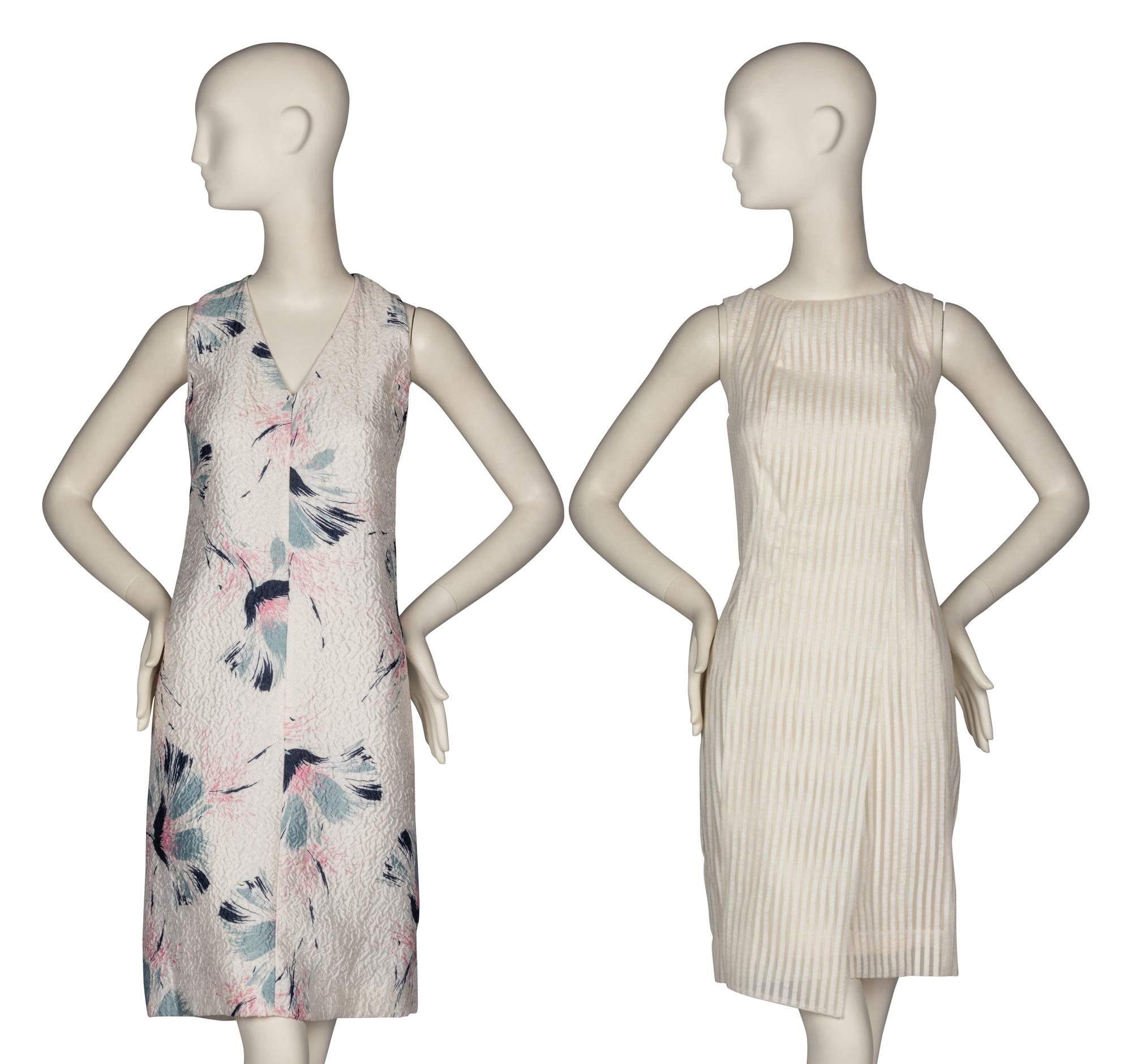 Two Designer Dresses: Giorgio Armani Black Label and AKRIS