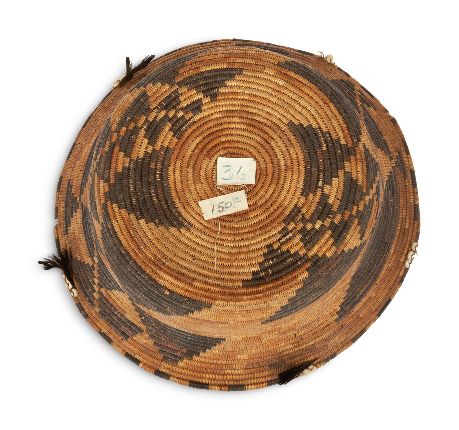 Pomo Basket, with Shell Beads