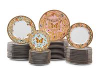 A Versace Le Jardin Porcelain Dinner Service