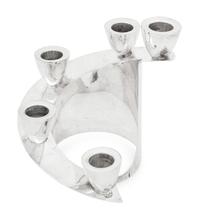 A Mexican Silver Five-Light Candelabra