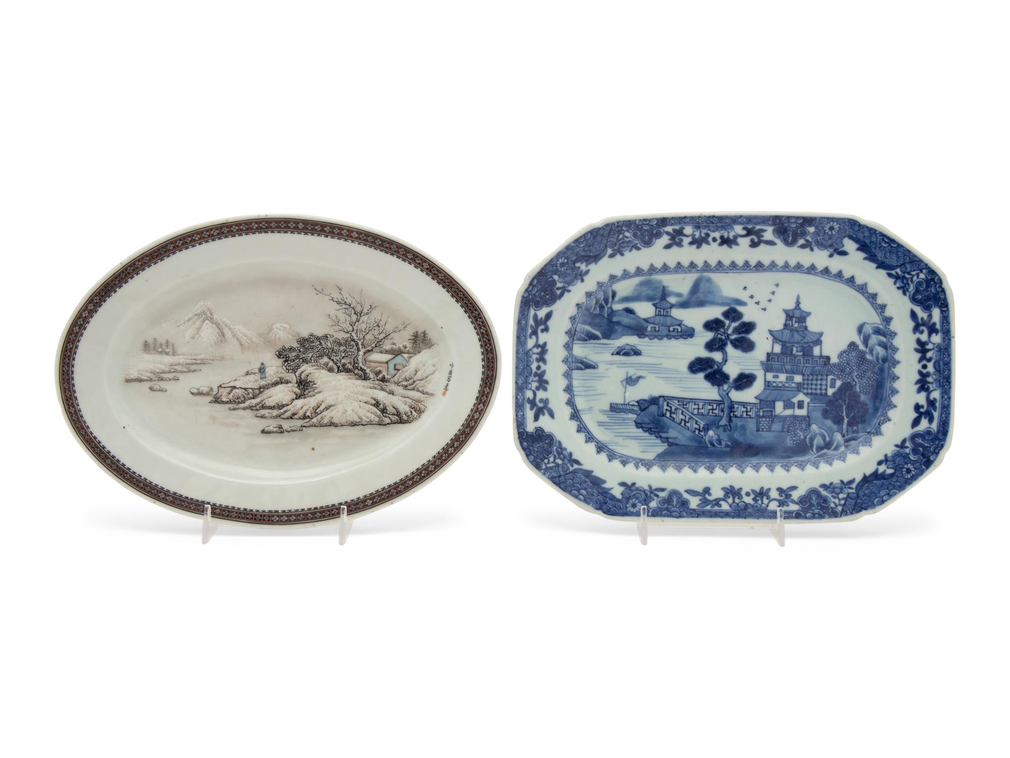 Two Chinese Porcelain Plates