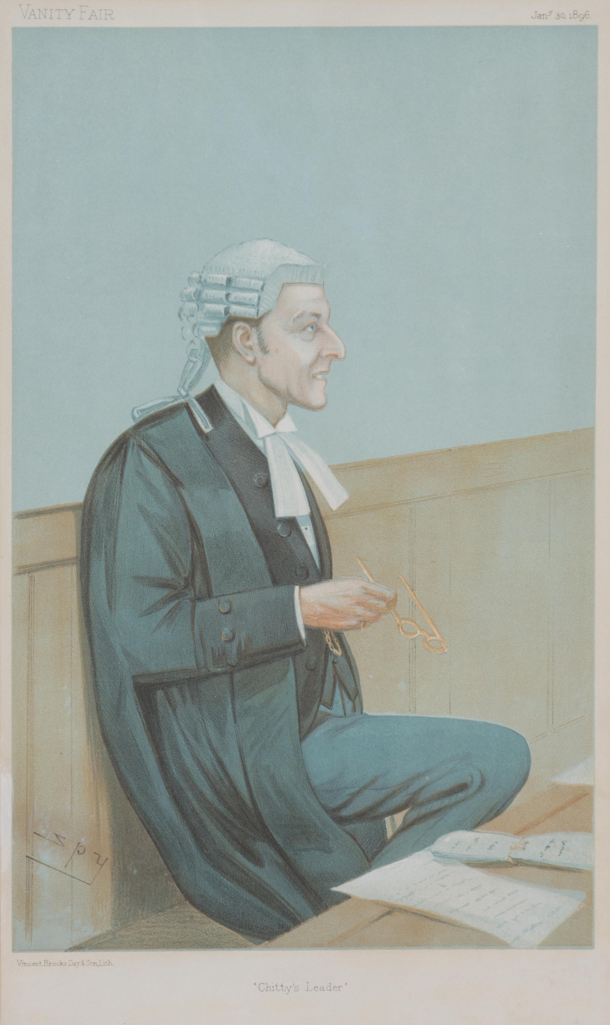 A Collection of Vanity Fair Judge and Gentleman Prints Largest framed 21 x 26 inches. — 20TH CENTURY