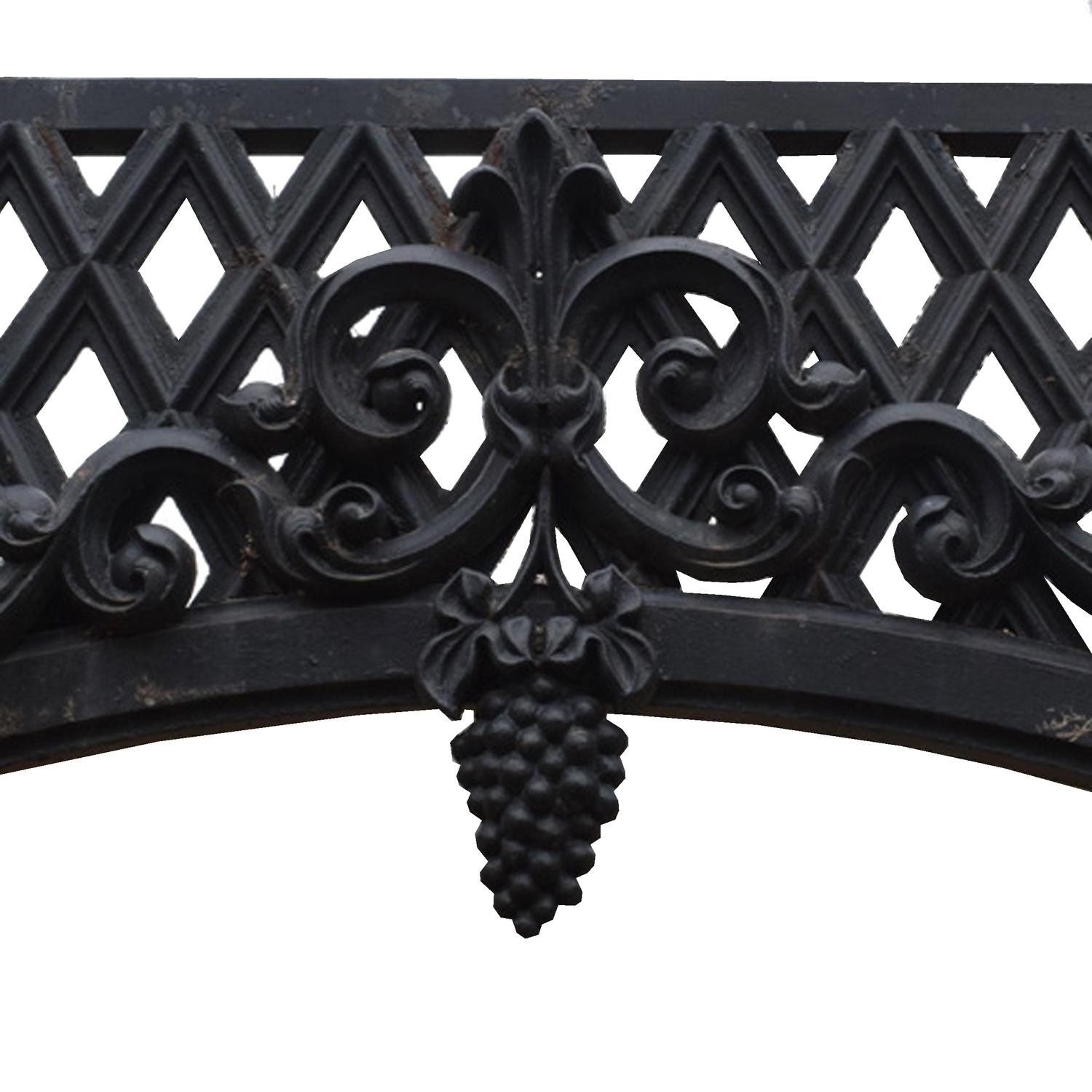 Cast Iron Balcony 745" W x 10" D x 100" inches. — CIRCA 1872