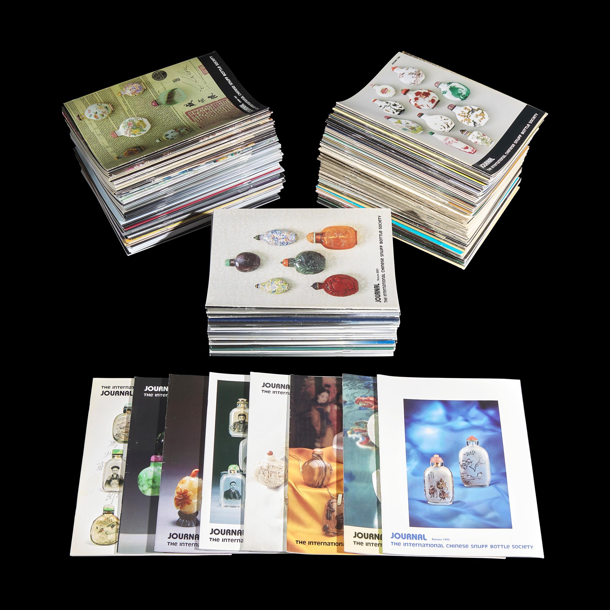 An Extensive Collection of Journals of the International Chinese Snuff Bottle Society 國際鼻烟壺協會會刊一組