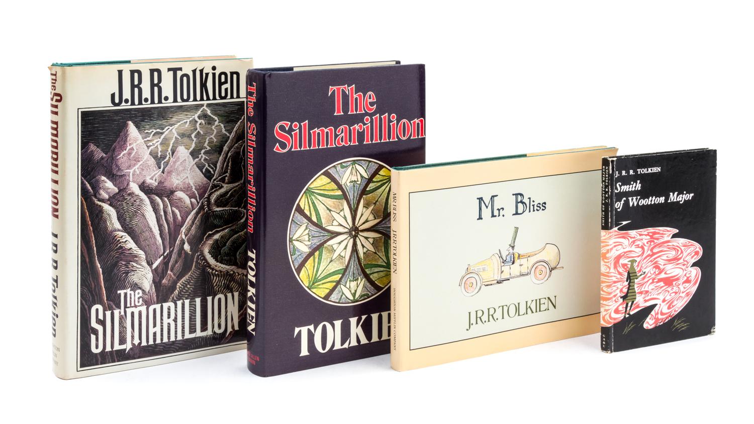 TOLKIEN, J. R. R. 3 works (four editions): Smith of Wooton Major (1967), Mr. Bliss and The Silmarillion (2 copies)